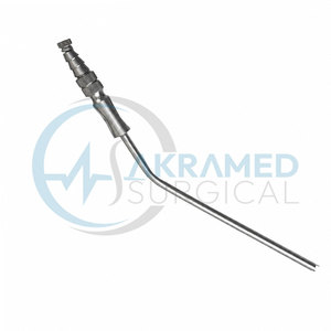 หลอดดูดฟรีเซียร์ ขนาด 12 Fr ทำจากสแตนเลสสตีล สำหรับเครื่องมือผ่าตัดหู คอ จมูก  แบบ FESS  ได้รับการรับรองมาตรฐาน CE ใช้ซ้ำได้ - Product Image 2