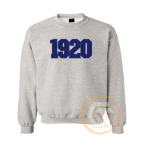 Sudadera de cuello redondo regular para mujer, personalizada y bordada, de color liso teñido, de invierno, de la hermandad Zeta Phi Beta, de GREEK TREASURES, al por mayor - Product Image 2