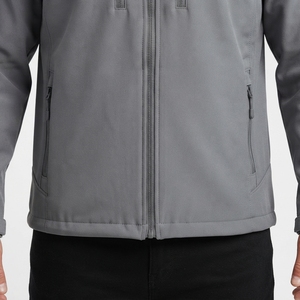 Men's Outdoor Waterproof Breathable Softshell Hooded Fleece <b>Windbreaker</b> Jacket for Hiking & <b>Camping</b> Winter Coat Quick Dry Zipper - Product Image 6