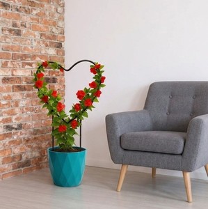 Decorative Modern Iron Powder Coated Eco-Friendly Hanging Lightweight Plant <b>Stand</b> with Drainage Hole for Home Decoration - Product Image 6