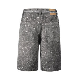 Shorts en jean à strass pour hommes, tailles adultes, vente en gros, personnalisables, prix abordable, meilleure vente, décontractés - Product Image 2