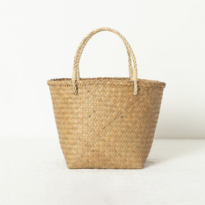 Sacs cabas en raphia sur mesure, haute qualité, grande capacité, en herbe marine, pour l'exportation - Product Image 1