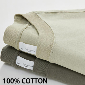 T-shirt de haute qualité printemps-été 230 GSM pour hommes, impression personnalisée, t-shirt vierge pour hommes, logo personnalisé, 100% coton - Product Image 1