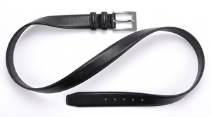 Ceinture pour homme en cuir véritable, formelle et décontractée, avec boucle à ardillon en acier inoxydable, motif floral, largeur réglable, écologique - Product Image 5