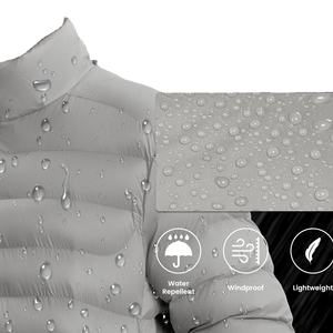 Men's <b>Hooded</b> Puffer <b>Jacket</b> Quilted Winter <b>Jacket</b> Lightweight Full Zip Warm Insulated Outdoor Casual <b>Padded</b> Coat Custom Wholesale - Product Image 5