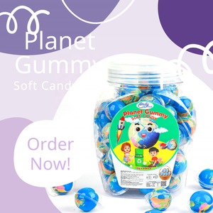 Natural Ingredient 4D Ball Earth Marshmallows Spherical Strawberry Flavor Sweet Taste Made in Vietnam As Gifts for Children - Product Image 3