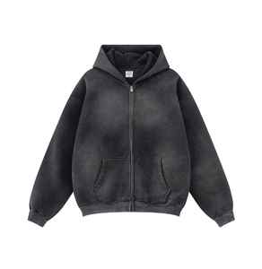 Sweat à capuche oversize en molleton épais et écologique pour homme, 450g, style vintage streetwear, personnalisable, vente en gros - Product Image 3