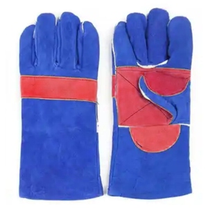 Guantes de Soldadura de Cuero Reforzado de Alta Resistencia, Venta al por Mayor, Protección de Seguridad para las Manos de los Soldadores - Product Image 3