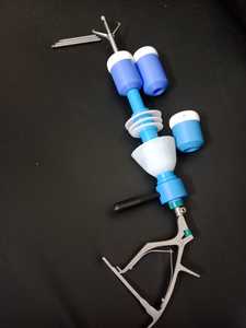 Manipulador Uterino GyneBio Recto Mangeshkar con Mango de Bloqueo y Mango de Trinquete - Product Image 3