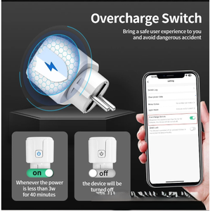 SH-SP-EU-001 <b>Smart</b> WiFi <b>Plug</b> 20A EU Standard <b>Socket</b> with Energy Monitoring App Control Voice Assistant Compatible OEM ODM - Product Image 4