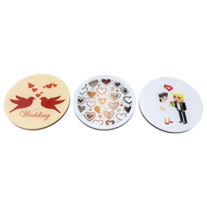 Aimants de réfrigérateur en acrylique personnalisés avec plusieurs cœurs – Autocollants magnétiques ronds pour mariage, décoration et cadeaux - Product Image 5