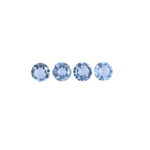 Gemas Naturales Ishu de Topacio Azul, Corte Redondo de 5.5 Quilates, 8x8 mm, Gema Suelta Personalizable para Joyería - Product Image 4