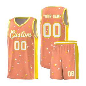Tenues de basketball respirantes en polyester, maillots et shorts personnalisés pour hommes, séchage rapide, impression par sublimation - Product Image 5