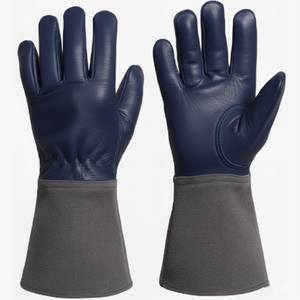 Cow Split Leather Welding Gloves Anti-static Heat Resistance Safety Cuff Reinforced Palm/Thumb/IF Breathable Silicone-Free - Product Image 1