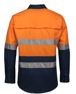 Camisa de Trabajo de Manga Larga de Alta Visibilidad, (D+N) 150G - Product Image 6