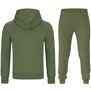 Men's Full Zip Breathable Streetwear <b>Hoodie</b> Tracksuit Set Casual Sportswear Jogger Pants Activewear for Training and Daily Wear - Product Image 3