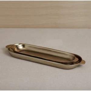 Plateau artisanal en laiton fait main, plateau de service pour collations, plateau cadeau de festival en laiton, plateau de présentation de table centrale en laiton, plateau utilitaire polyvalent - Product Image 1