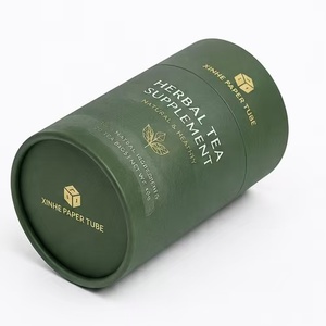 Biodegradable <b>Cardboard</b> Cylinder Box Food Grade Paper <b>Tube</b> for Dietary Supplements - Product Image 4