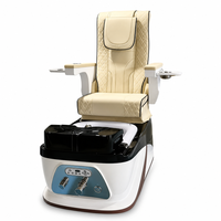 Fauteuil de massage des pieds intelligent avec fonction de lavage des pieds, chauffage à température constante, design étanche, massage électrique, inclinable, en cuir