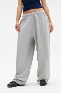 Pantalon de survêtement large pour femmes grandes tailles, 100 % coton, coupe ample, couleur unie, taille élastique, longueur intégrale avec poches - Product Image 5