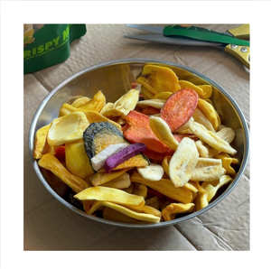 Iaveak Chips de fruits et légumes séchés en tranches VF Séchés 100% naturels Emballage sous vide en vrac 500g Goût sucré Durée de conservation de 12 mois - Product Image 1