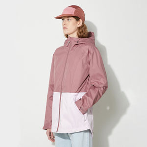 Chaqueta Cortavientos de Mujer al por Mayor, Diseño Personalizado, Impermeable, Transpirable, de Lino y Nailon, con Capucha, Cálida para Otoño, para Actividades al Aire Libre - Product Image 4