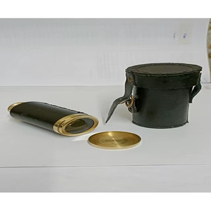 กล้องส่องทางไกลทองเหลืองโบราณขนาด6นิ้วพร้อมกล่องไม้ชุบทองแดงดีไซน์สมอเรือ - Product Image 5