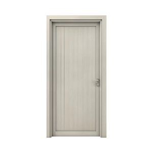 Puerta principal de MDF de madera de PVC de alta calidad Diseño moderno Acabado para apartamentos Exteriores Dormitorios OEM/ODM Fabricante Vietnam - Product Image 1