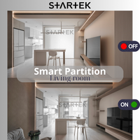 Film de fenêtre Smart PDLC pour appartement | Film de verre de confidentialité commutable pour les fenêtres de la maison et du bureau