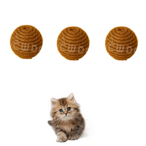 Juguete Duradero de Cuerda de Coco para Gatos, para Jugar Diariamente en Interiores, Juguetes para Masticar - Product Image 1
