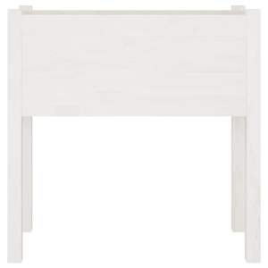 Jardinière en bois de pin massif blanc durable 27,6 x 12,2 x 27,6 pouces, pots et jardinières pour fleurs - Product Image 3