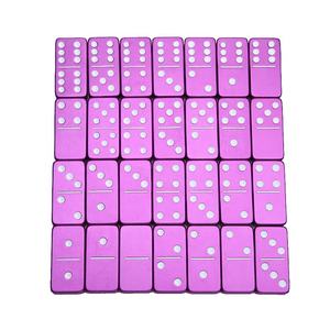 Juego de Dominó Doble Seis de Resina, Piezas de Juego Duraderas, Estuche para Dados para Torneos, Ecológico, Alto Estándar - Product Image 4