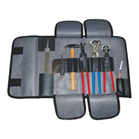 Kit d'outils de fermeur professionnel 7 pièces, ensemble complet pour l'entretien et la soin des sabots de cheval, avec pince à sabots, coupe-sabots, couteau à sabots et extracteur de sabots