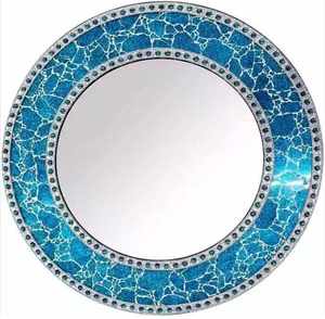 Marco de Espejo con Incrustaciones de Hueso, Diseño Floral, Hecho a Mano, Moderno y Ecológico, Decoración de Pared de Lujo para Dormitorio o Sala de Estar, Exportaciones Globales - Product Image 3