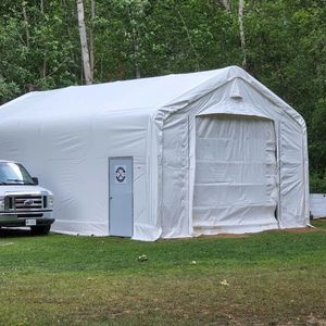 Telo di Copertura in PVC Rinforzato Serie Pro 17oz 6x9m per Capanno Attrezzi con Struttura a Doppia Traliccio TMG DT2031 PRO - Product Image 3