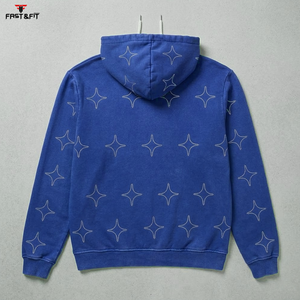 เสื้อฮู้ดดี้ผู้ชายรุ่นใหม่ล่าสุด ปี 2026 ขายส่งจากโรงงาน เสื้อกันหนาวแบบเรียบง่าย สไตล์ลำลอง ตกแต่งด้วยคริสตัล ผ้าฟลีซ - Product Image 6