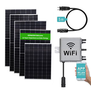 Kit de panel solar para electricidad <span class=keywords><strong>en</strong></span> el hogar 600W 1kw 2kw 5kw Solar & Wind Hybrid Solar PV Panel Power Sistema de energía renovable - Product Image 1