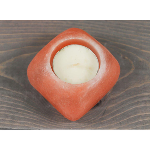 Portavelas Cuadrado de Sal Rosa del Himalaya Natural, Pulido, Decoración Moderna para el Hogar, Soporte para Velas de Té - Product Image 5