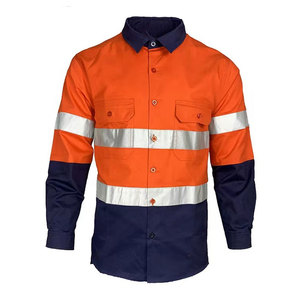 Camisa de Trabajo de Alta Visibilidad con Mangas Largas y Cinta Reflectante, ANSI Clase 1 y EN ISO Clase 1, Logotipo Personalizado, Resistente - Product Image 2