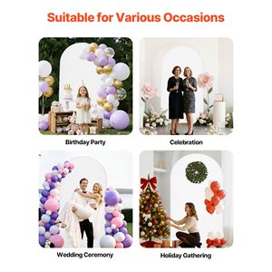 Arco Nuziale in Metallo Dorato 7.2 x 4 Piedi, Struttura Stabile, Facile da Montare, 1 Pezzo - Product Image 3