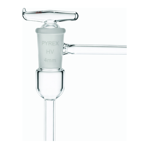 High-<b>Vacuum</b> Stopcock Borosilicate Glass 3.3 90 Angle for <b>Vacuum</b> <b>Pump</b> Lines - Product Image 1