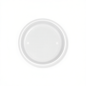 Assiette jetable 22 cm PLATO LLANO REDONDO BLANCO réutilisable 1003R - Product Image 1