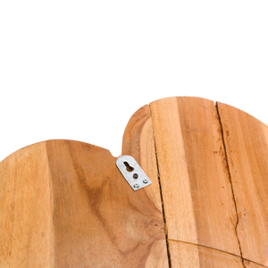 Décoration murale en bois sculpté à la main en forme de cœur - 100% naturel, pour intérieur/extérieur, mariages et anniversaires - Product Image 4