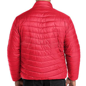 Chaqueta de lona para hombre con diseño personalizado, logotipo frontal, cuello alto, acolchada, ligera, informal, para invierno. - Product Image 2