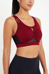 Nuevo Sujetador Deportivo para Mujer de Alta Calidad con Logotipo Frontal, Alta Sujeción, Transpirable, de Secado Rápido, para Yoga y Entrenamiento, MOQ Bajo - Product Image 3