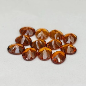 Pierre précieuse naturelle de grenat spessartite facetté, pierre de grenat orange pour la fabrication de bijoux, vente en gros - Product Image 4