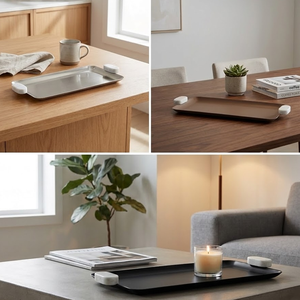 Collection Ramadan Moderne : Plateau de Service Décoratif Beige pour les Réunions d'Iftar, la Décoration de Table de l'Aïd et la Présentation de la Maison - Product Image 6