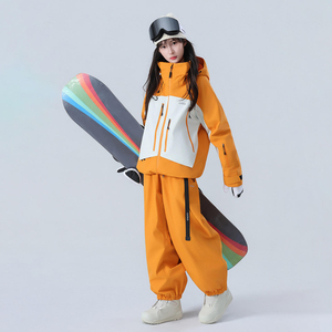 Trajes de Esquí de Forro Polar Polartec, Impermeables y Transpirables, Conjunto de Mono de Esquí de Invierno de una Pieza, Unisex, con Cierre de Cremallera, Poliéster/Nailon, para la Nieve - Product Image 4