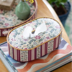 Boîte à mouchoirs vintage en bois d'acacia peinte à la main, vente en gros |   Moradabad - Product Image 2