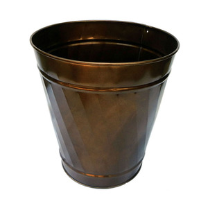 Luxury Handmade Metal Waste <b>Bin</b> with Handles Customized Colour for Sophisticated Decoration - Product Image 5